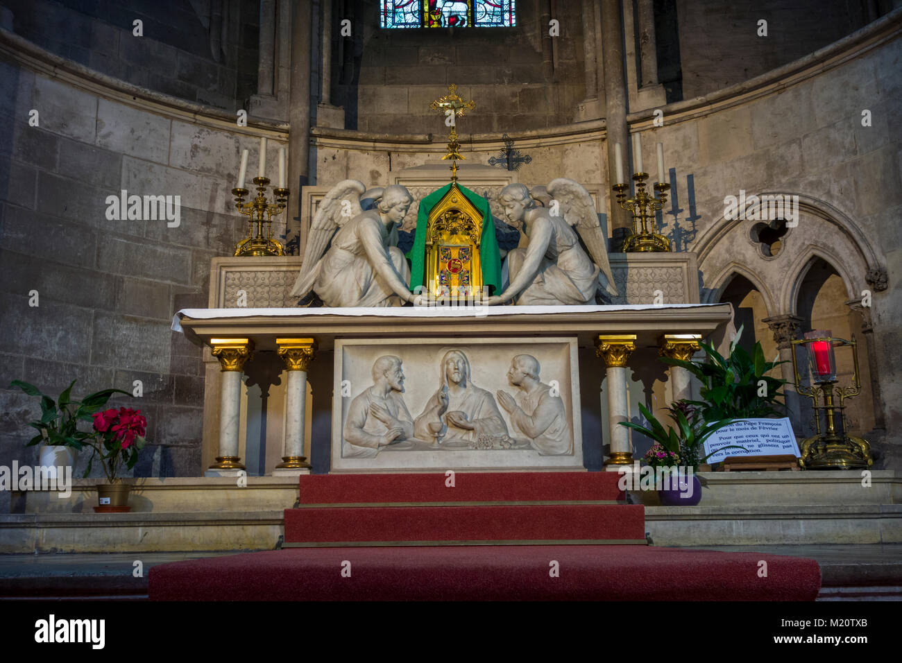 Chapelle du Saint-Sacrement dans la Cathédrale de Rouen, Normandie, France Banque D'Images