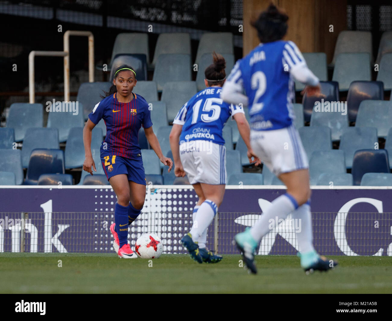 Barcelone, Espagne. 3 février, 2018. Match de ligue féminine de football espagnol entre FC Barcelone et Real Sociedad. Crédit : Perle Morroni UKKO Images/Alamy Live News Banque D'Images