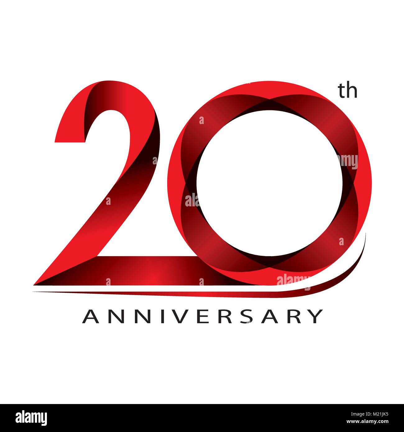 Design 20 ans anniversaire pour inspire, vecteur de concept Illustration de Vecteur