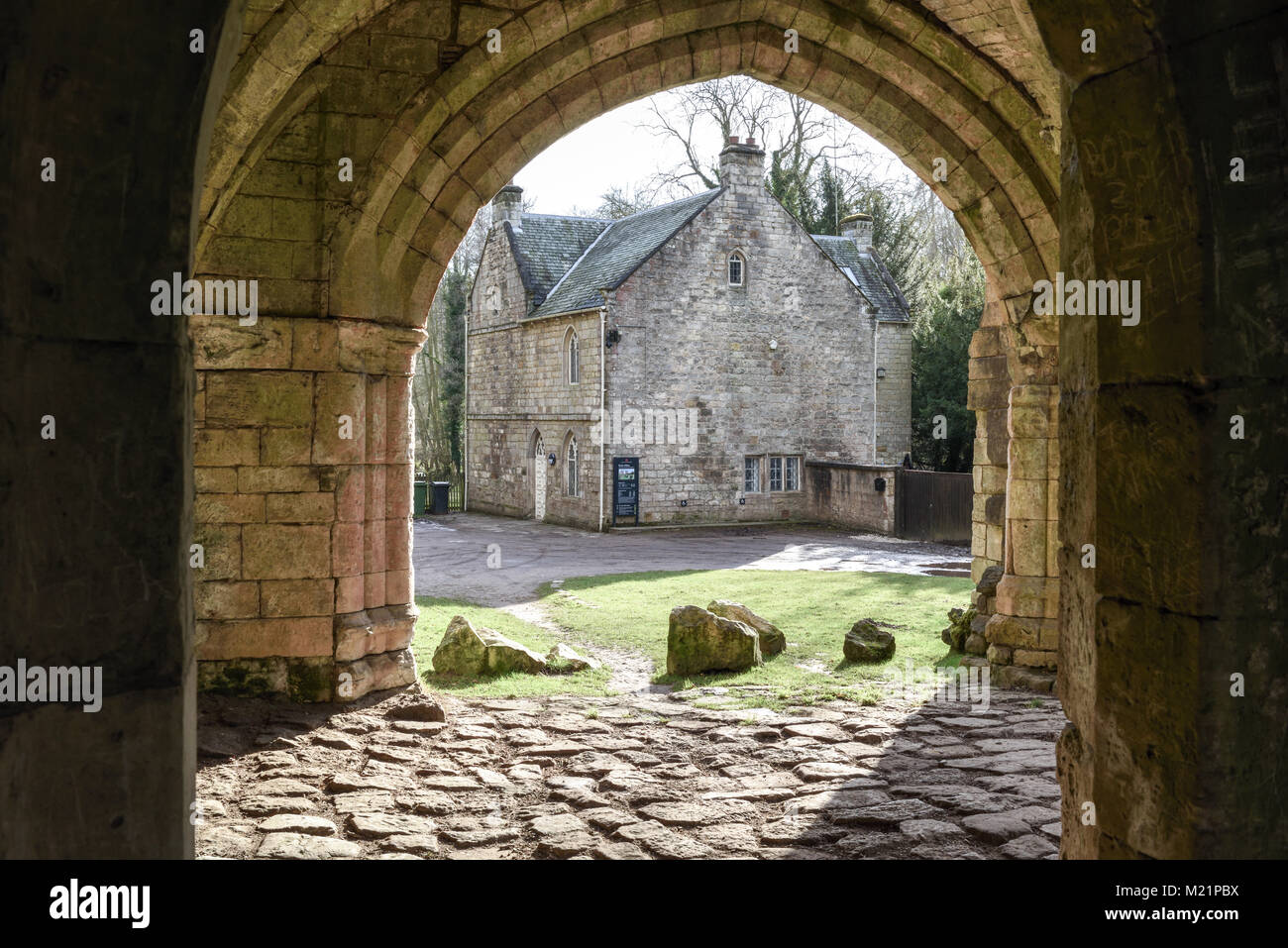 Roche demeure gothique Abbaye Maltby South Yorkshire, Royaume-Uni. Banque D'Images