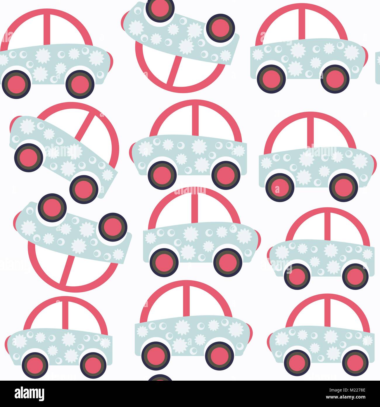Résumé L'enfant voiture modèle homogène. Il est situé dans le menu image vectorielle, swatch Illustration de Vecteur
