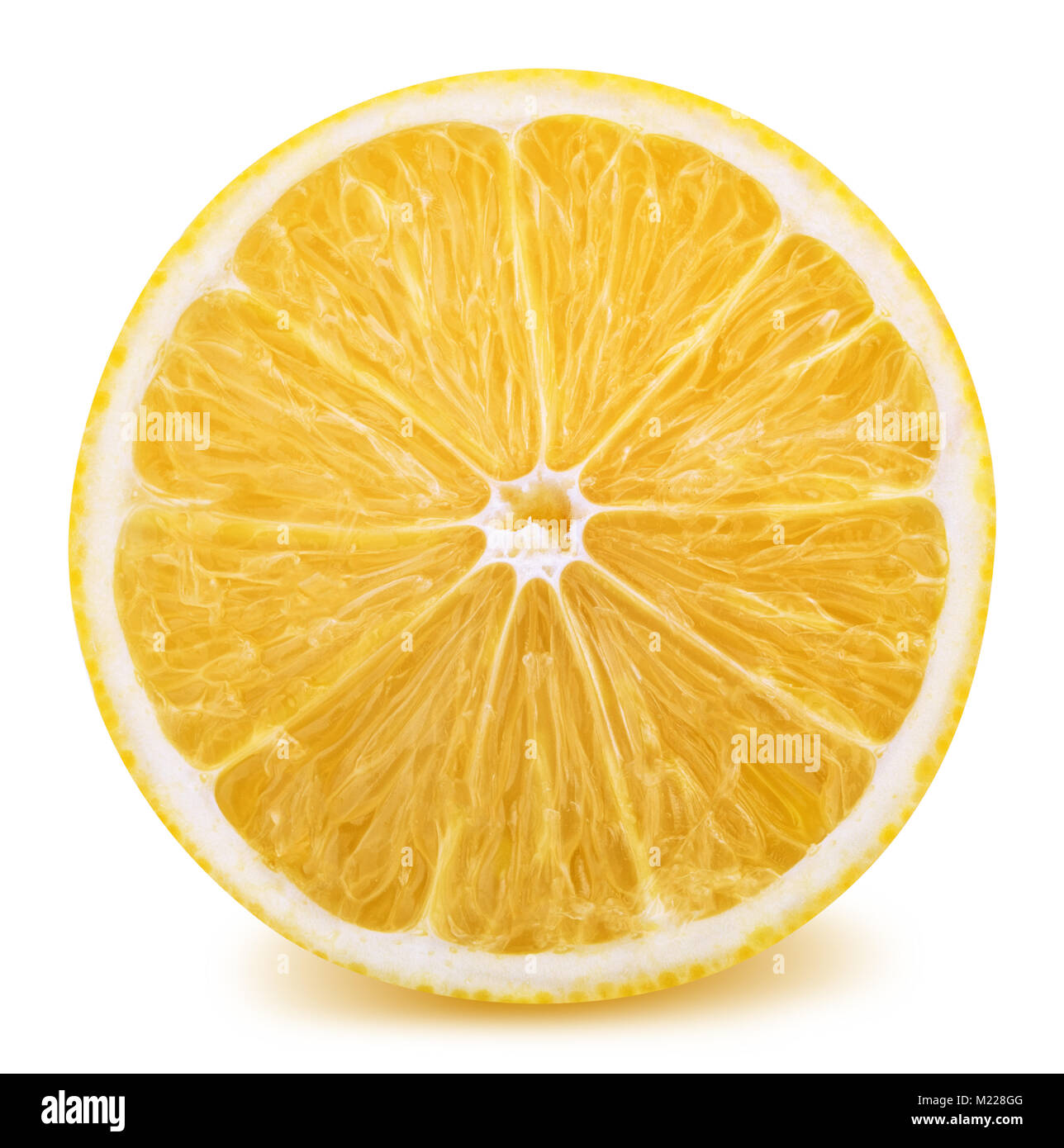 Citron isolated on white with clipping path Banque D'Images