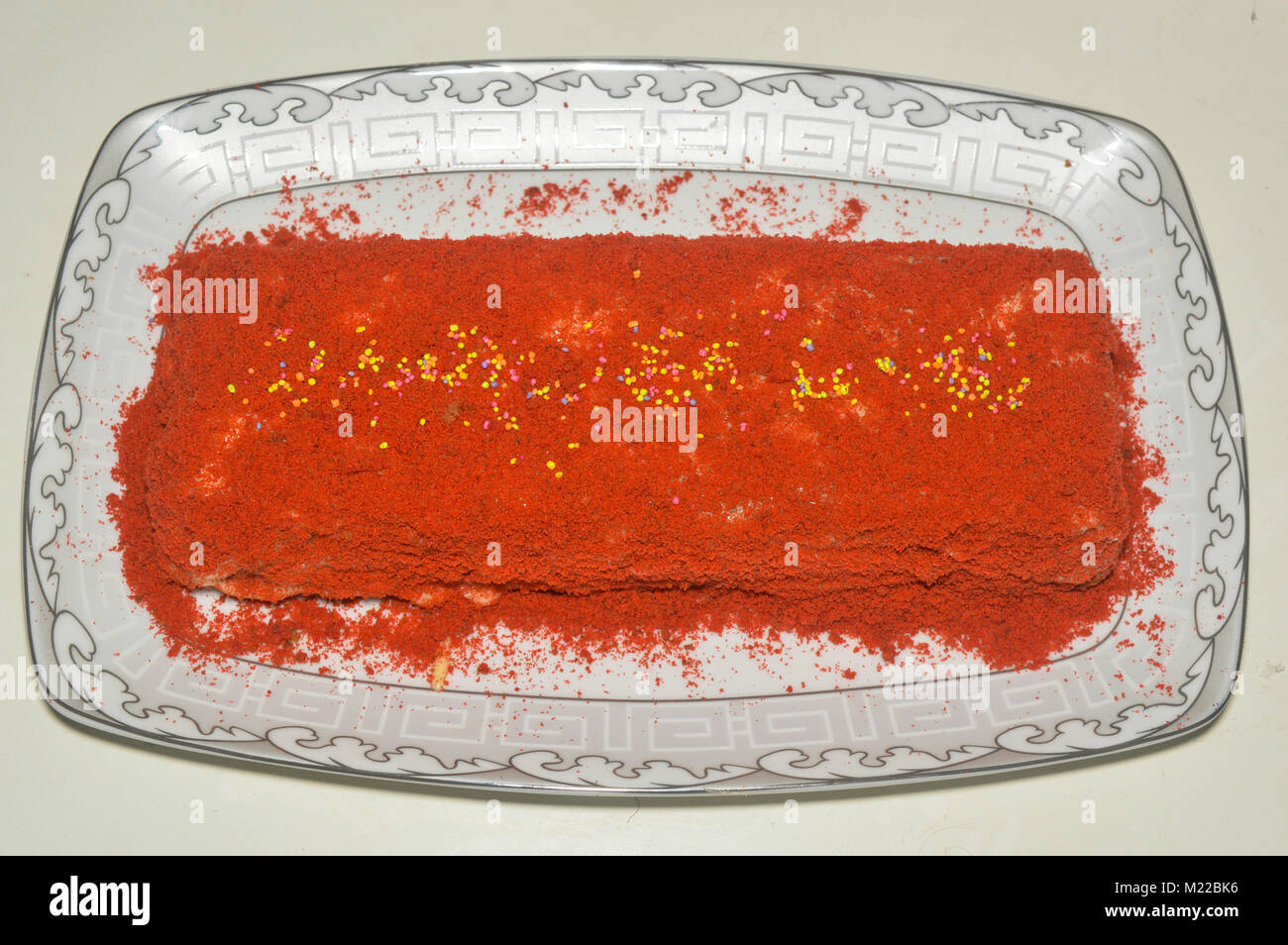 Red Velvet Cake fait maison Banque D'Images