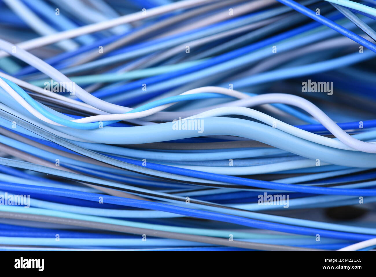 Electric cable network close-up Banque D'Images