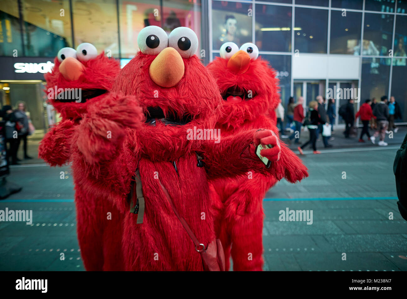 New York City Manhattan Times Square intersection commerciale majeure, la destination touristique,Quartier Broadway et la Septième Avenue Banque D'Images