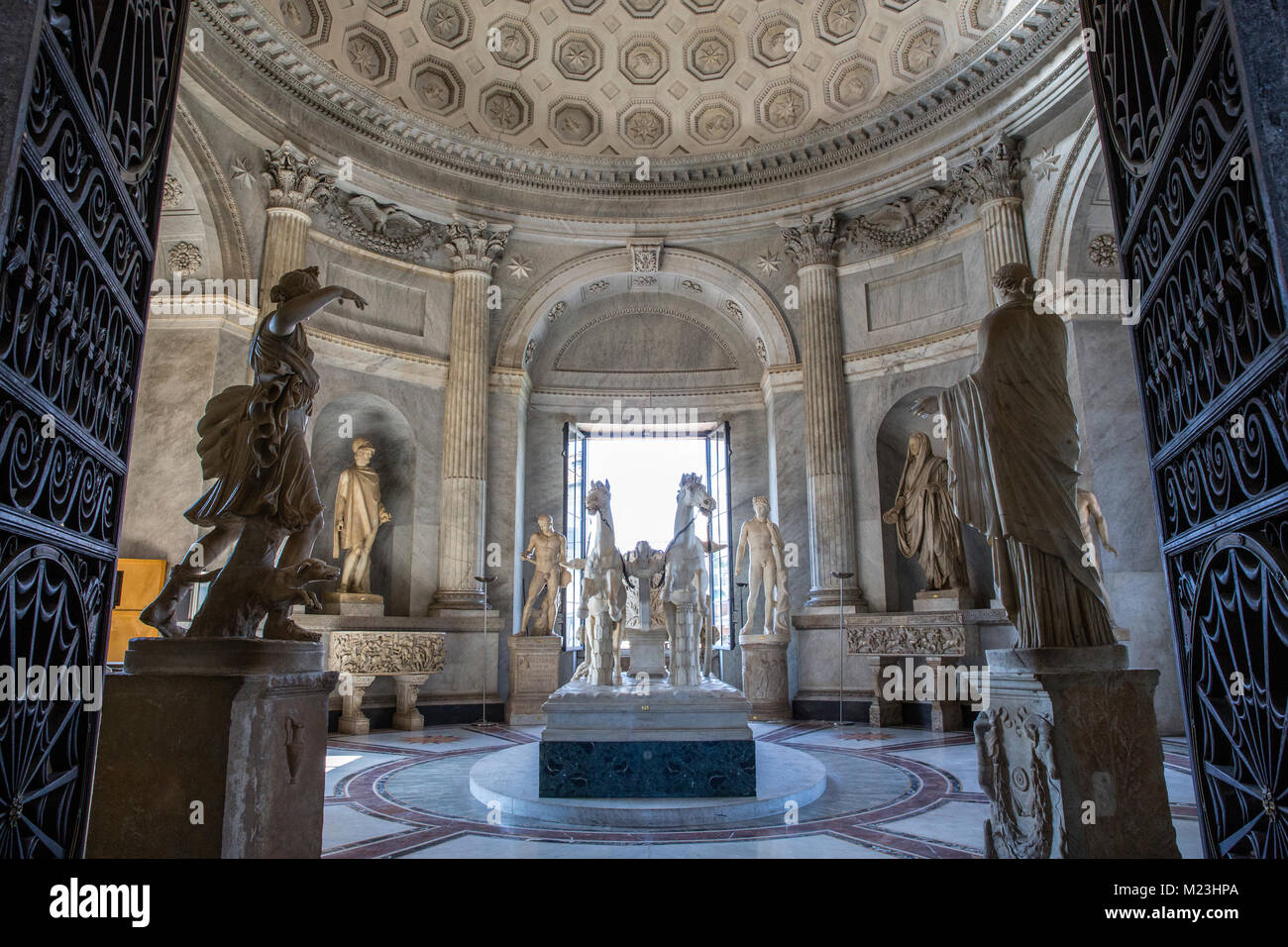 Maison de char, Salla della Biga, musée du Vatican, Rome, Italie Banque D'Images