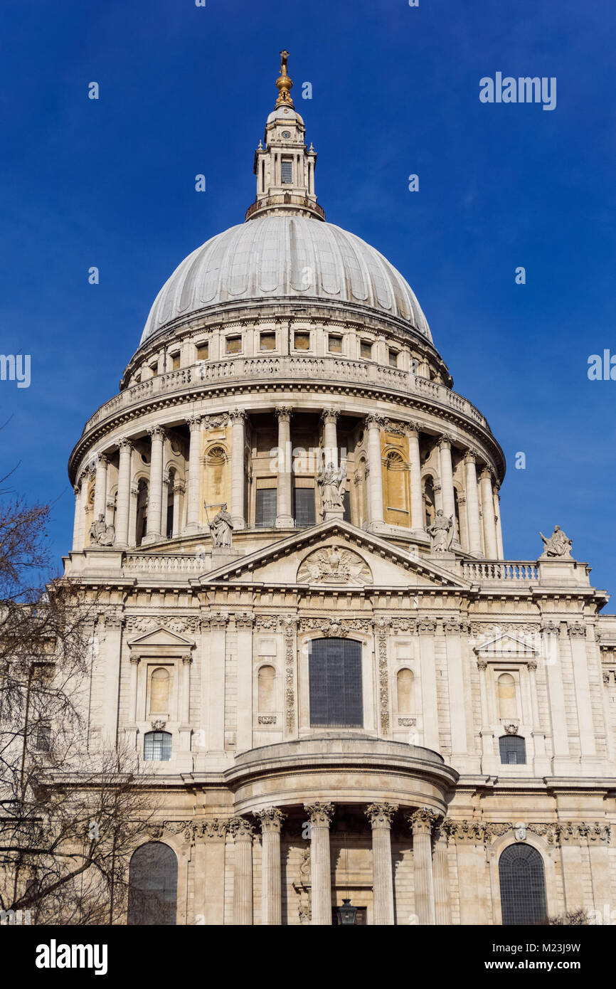 La Cathédrale St Paul à Londres Angleterre Royaume-Uni UK Banque D'Images