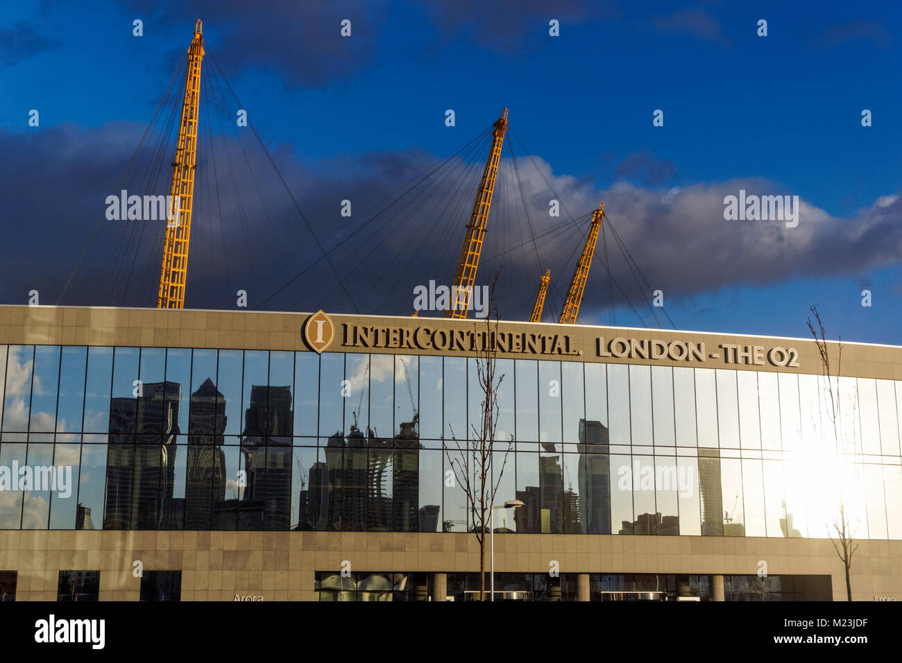 InterContinental Hotel London L'O2 dans la région de North Greenwich, Londres Angleterre Royaume-Uni UK Banque D'Images