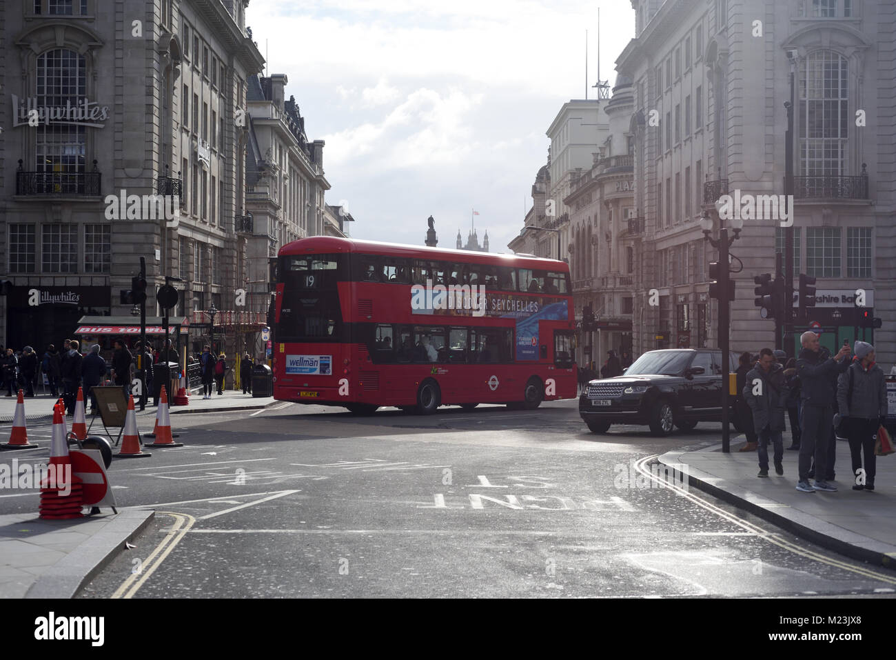 Regents Street Street view London,UK. Banque D'Images