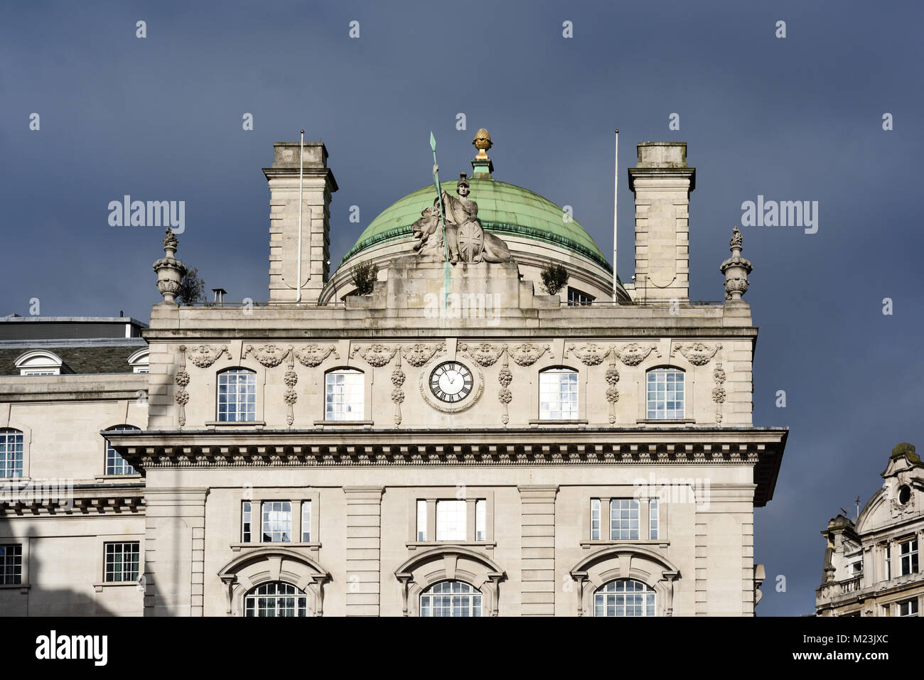 Incendie du comté et Alliance Bureau vie,London,UK. Banque D'Images