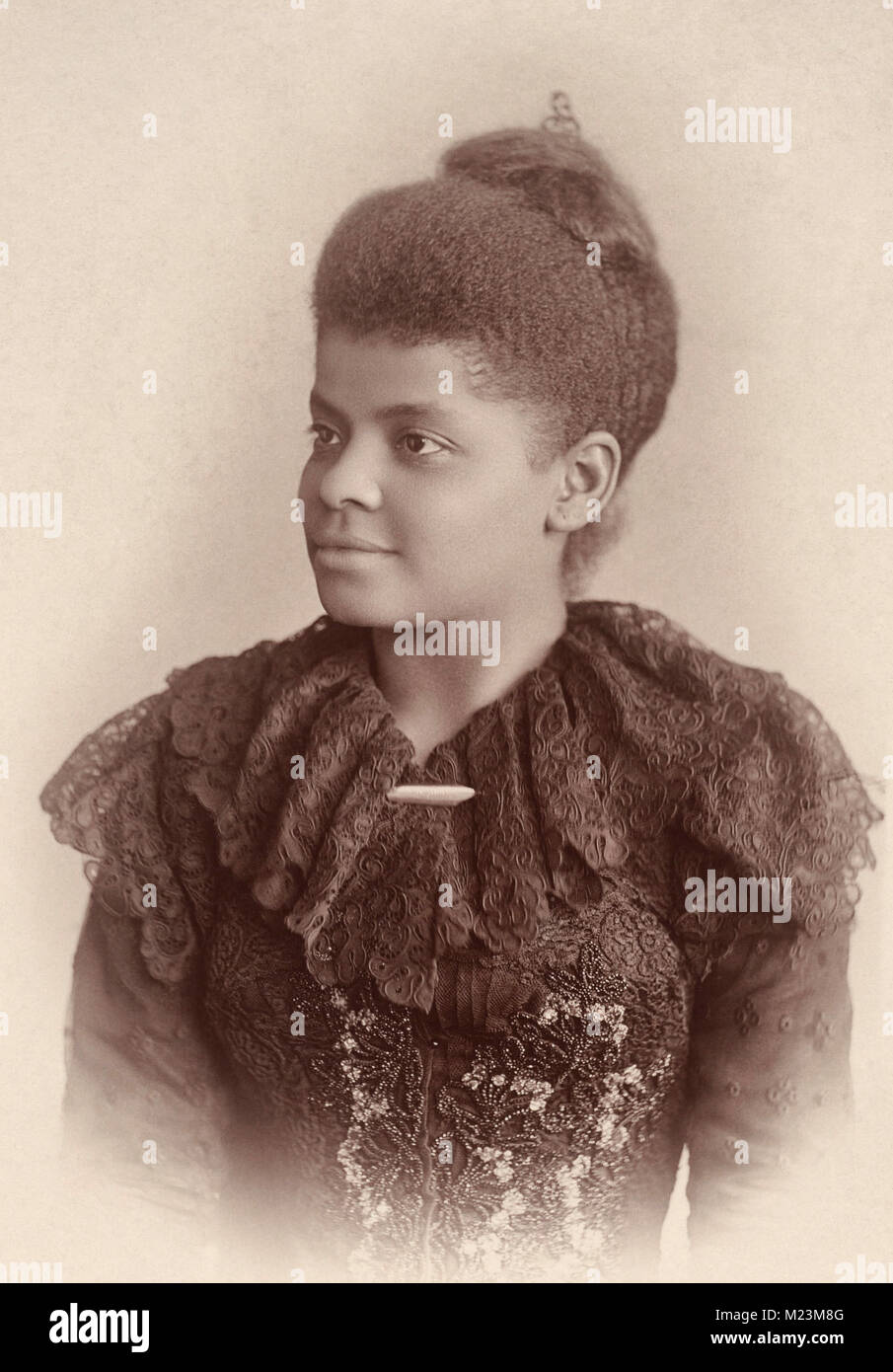 Ida B. Wells - journaliste afro-américain, rédacteur en chef de journal, suffragette, sociologue, féministe. 1893 Banque D'Images