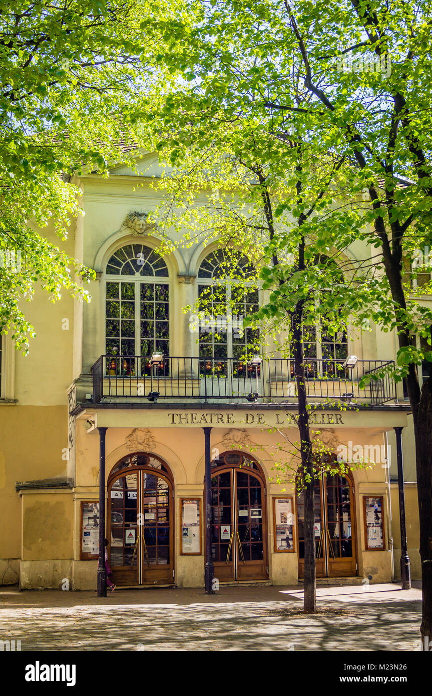 Théâtre de l'atelier à Paris au printemps Banque D'Images