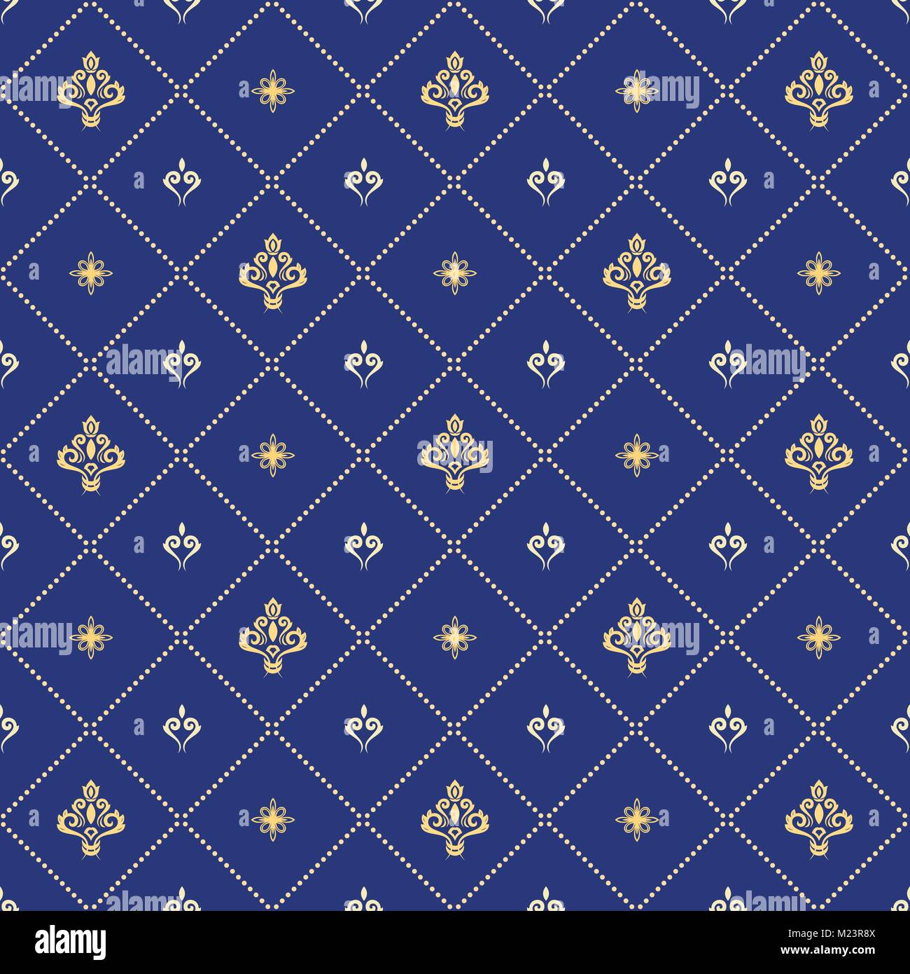 Modèle vectoriel continu avec Royal Lily Illustration de Vecteur