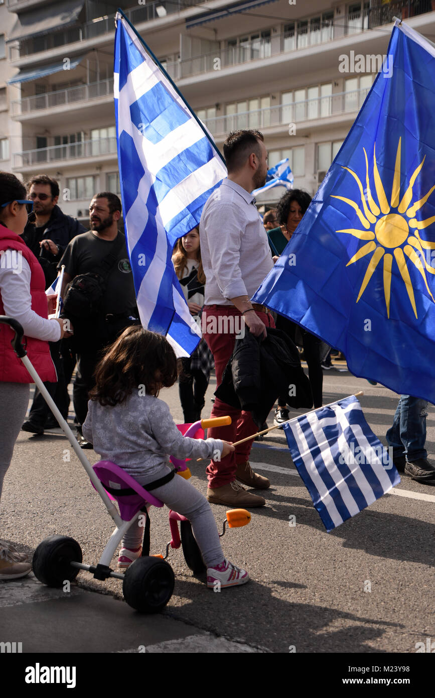 Grec - Rallye macédonien / 04.02.2018 / Athènes Grèce Banque D'Images