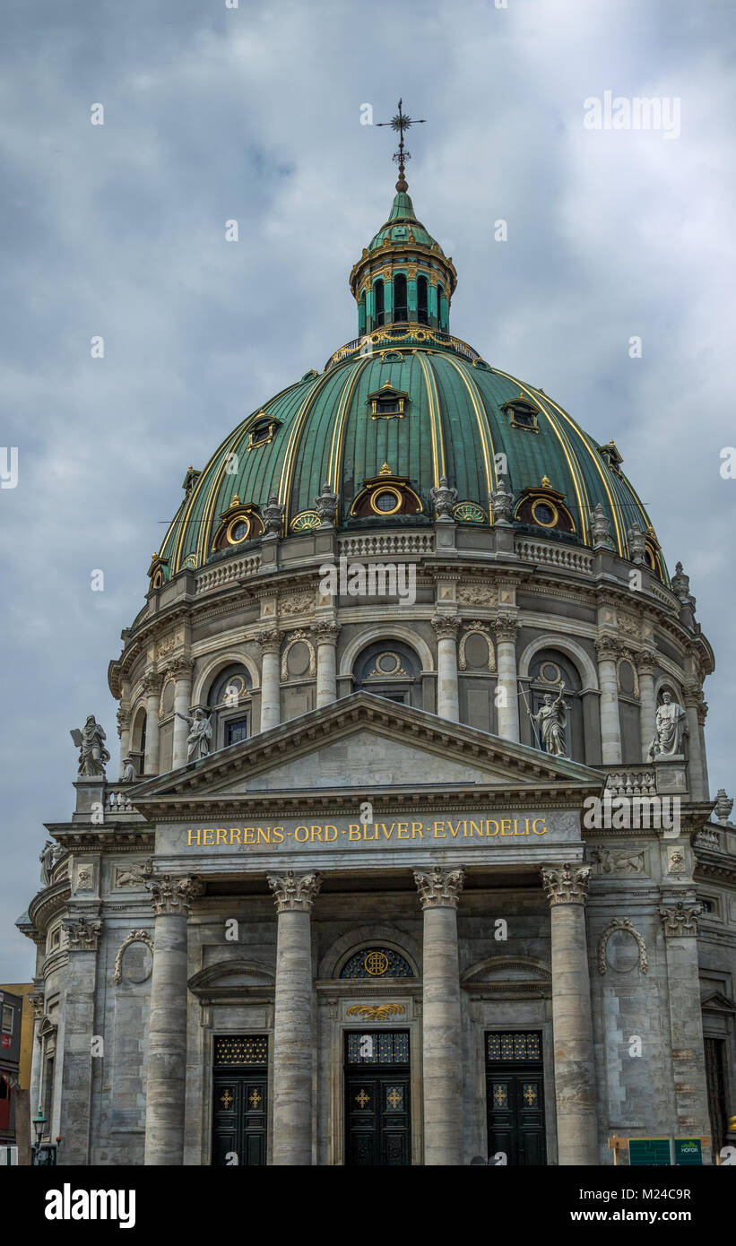 L'église de marbre Copenhague, Danemark Banque D'Images