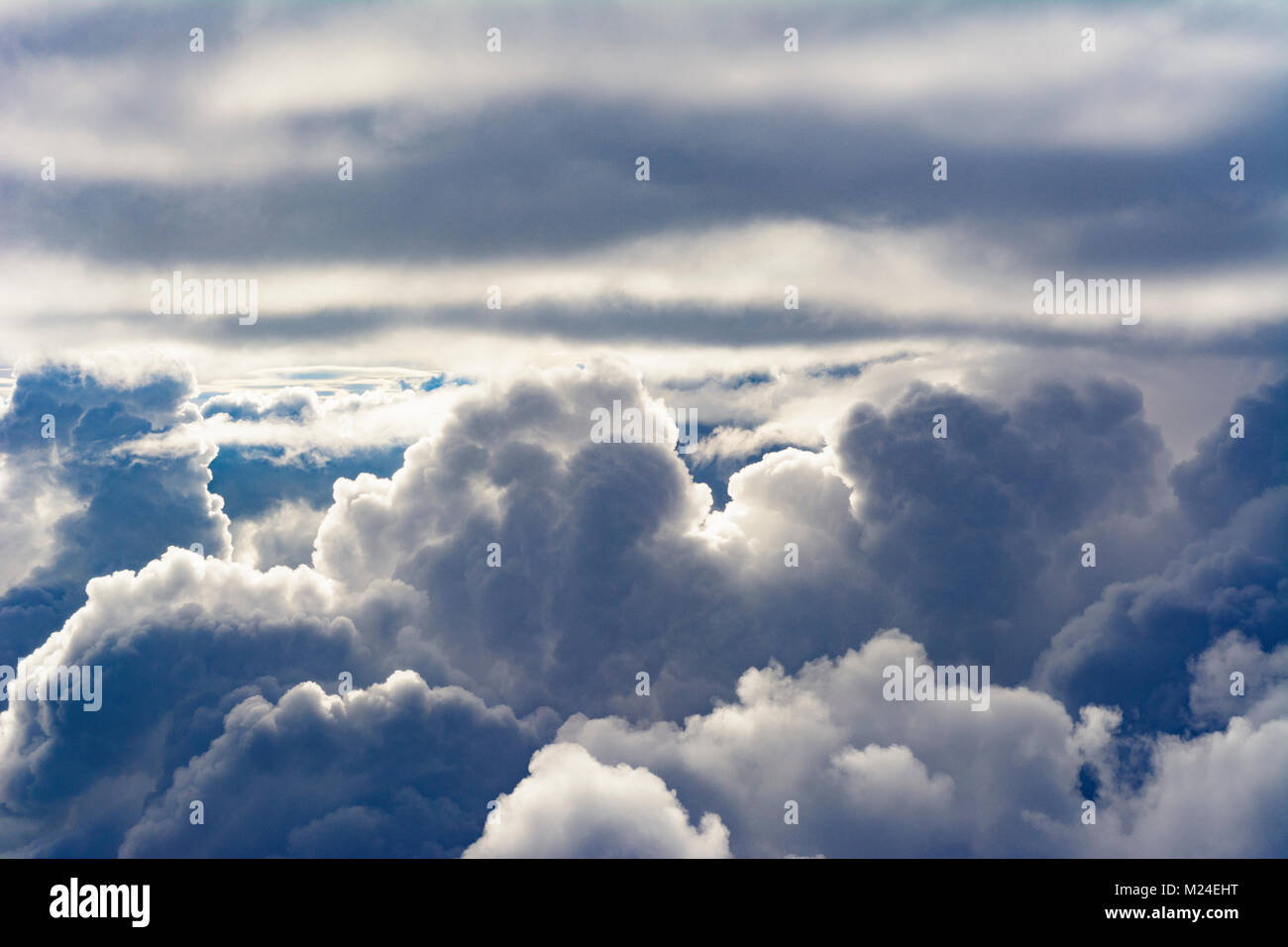Tropical : nuages, cumulonimbus, à partir d'aéronefs, , , Banque D'Images