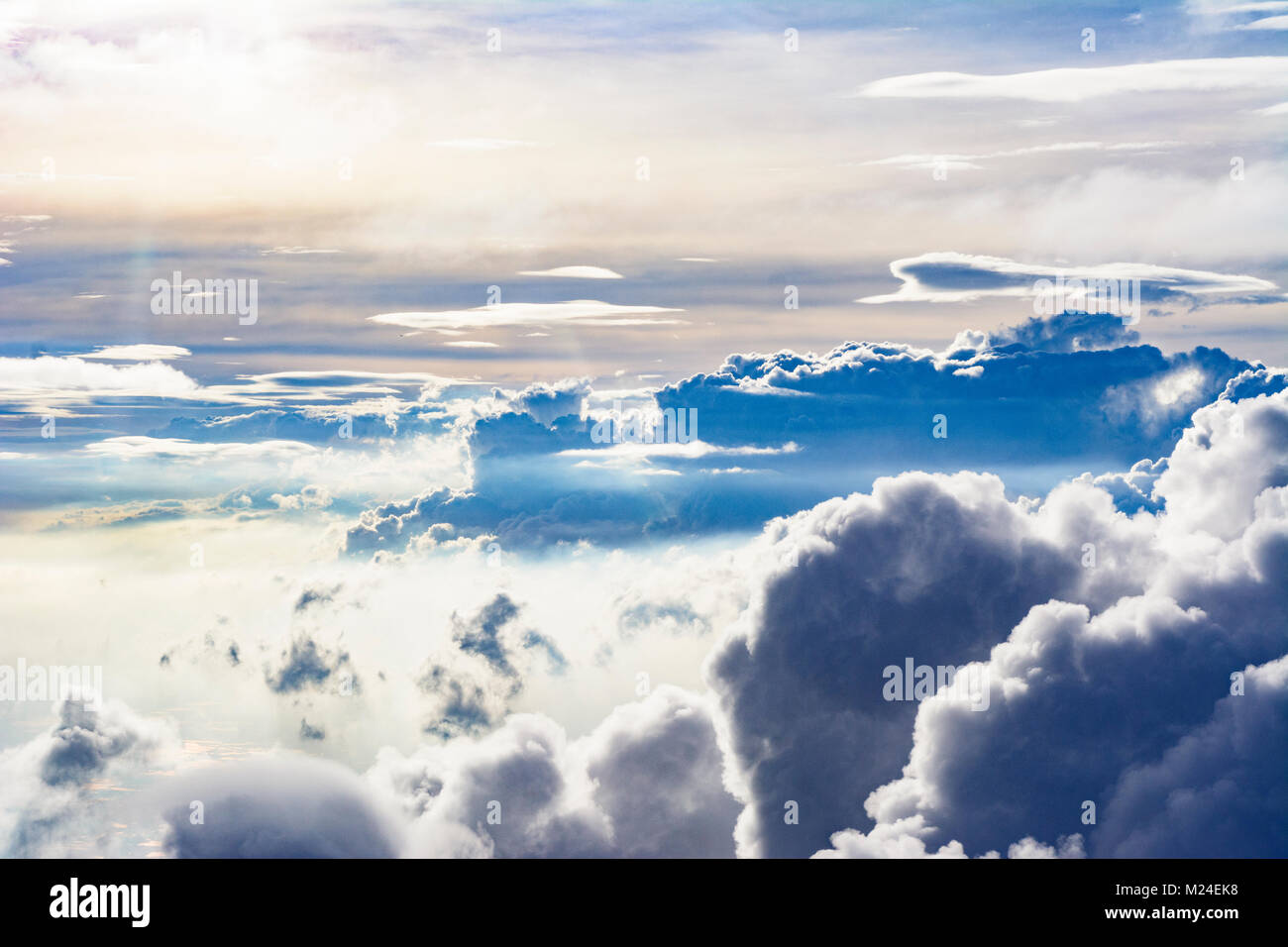 Tropical : nuages, cumulonimbus, à partir d'aéronefs, , , Banque D'Images