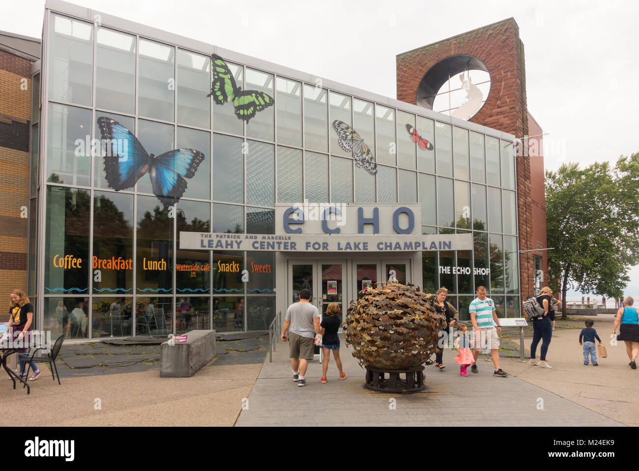 ECHO centre Leahy pour le lac Champlain Burlington VT Banque D'Images