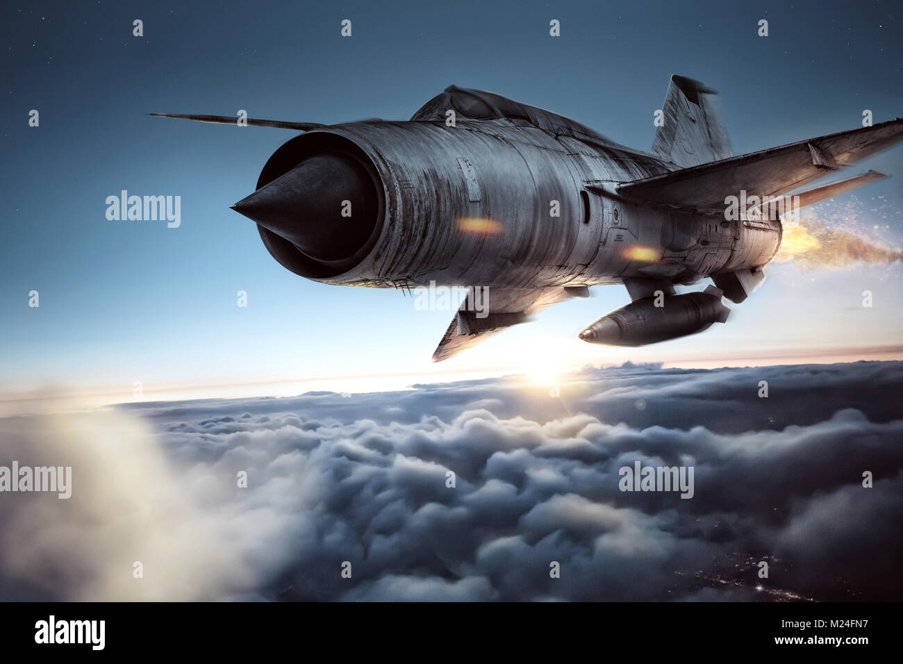 Avion De Chasse Au Dessus De Marseille Aviation Forte Banque d'image et photos - Alamy