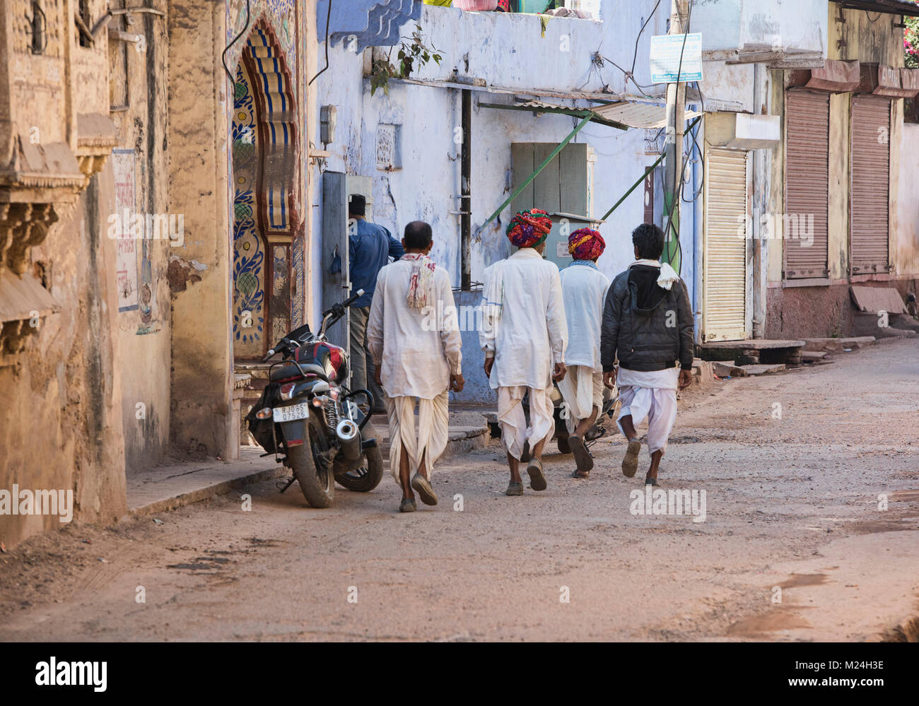 Des scènes de rue de Bundi, Rajasthan, Inde Banque D'Images