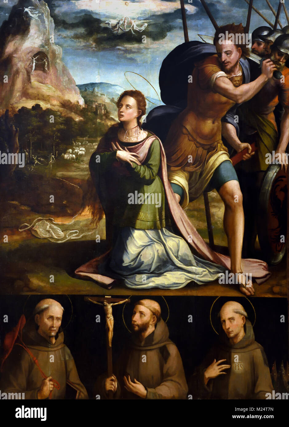 Le martyre de Sainte Catherine 1560 Gaspar Dias 1550-1591 16e siècle, Portugais, Portugal Banque D'Images