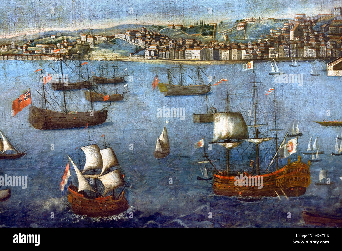 Plan de Port - Port de Lisbonne, 17e siècle, Portugais, Portugal Banque D'Images