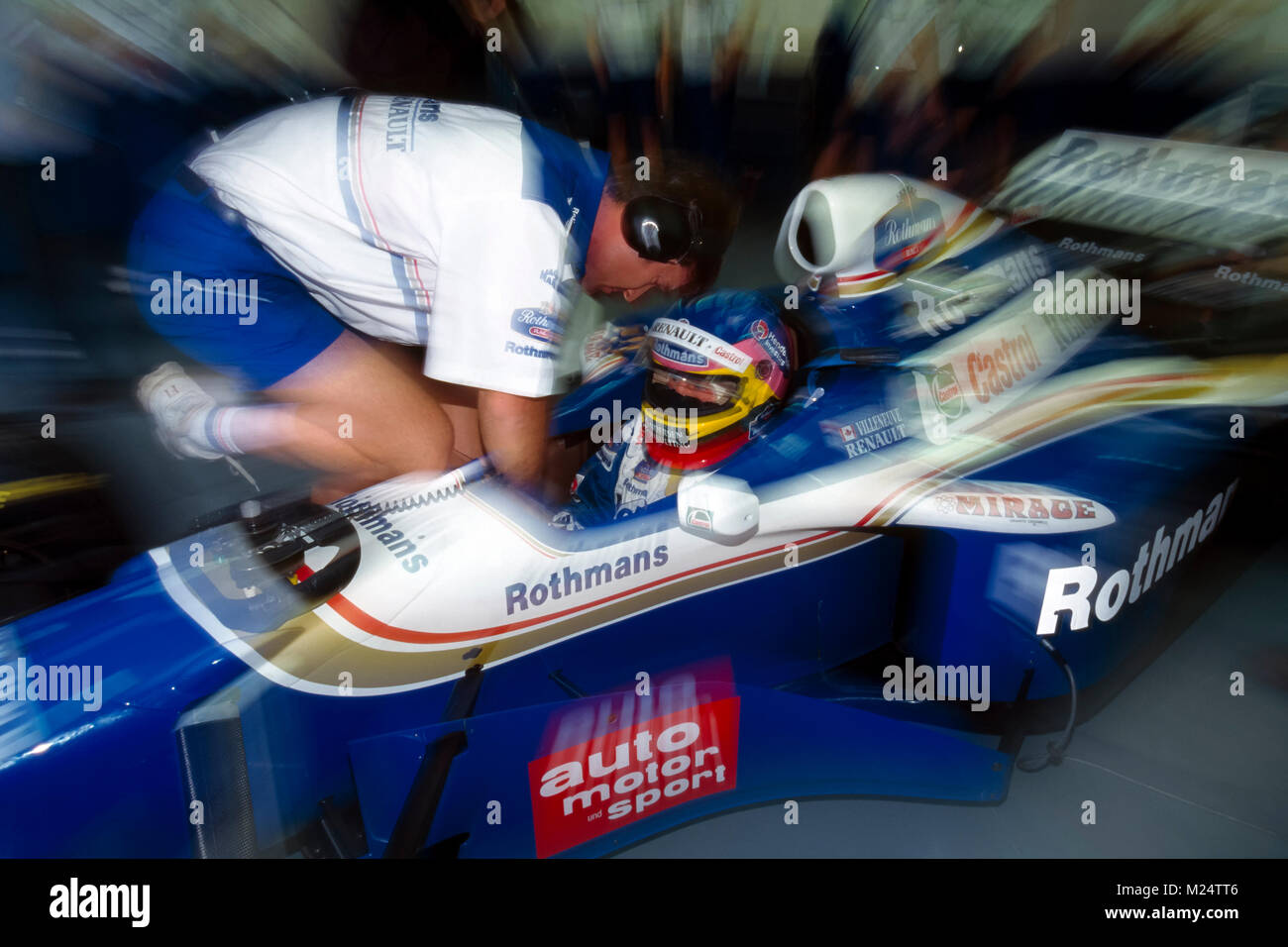 F1, Jacques Villeneuve, Williams, Renault 1997 Banque D'Images