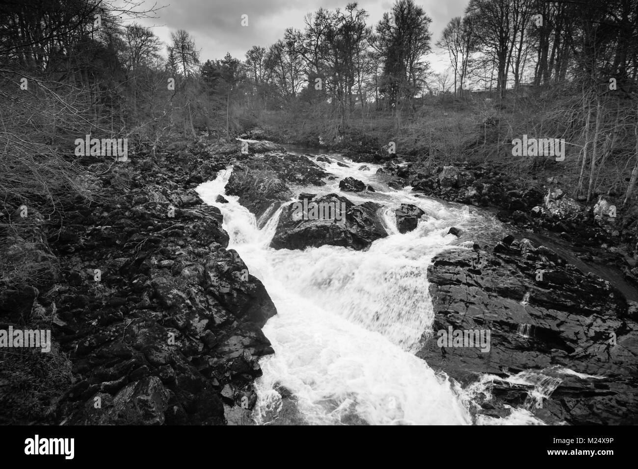 Chutes de Feugh, près de Banchory, Aberdeenshire Banque D'Images