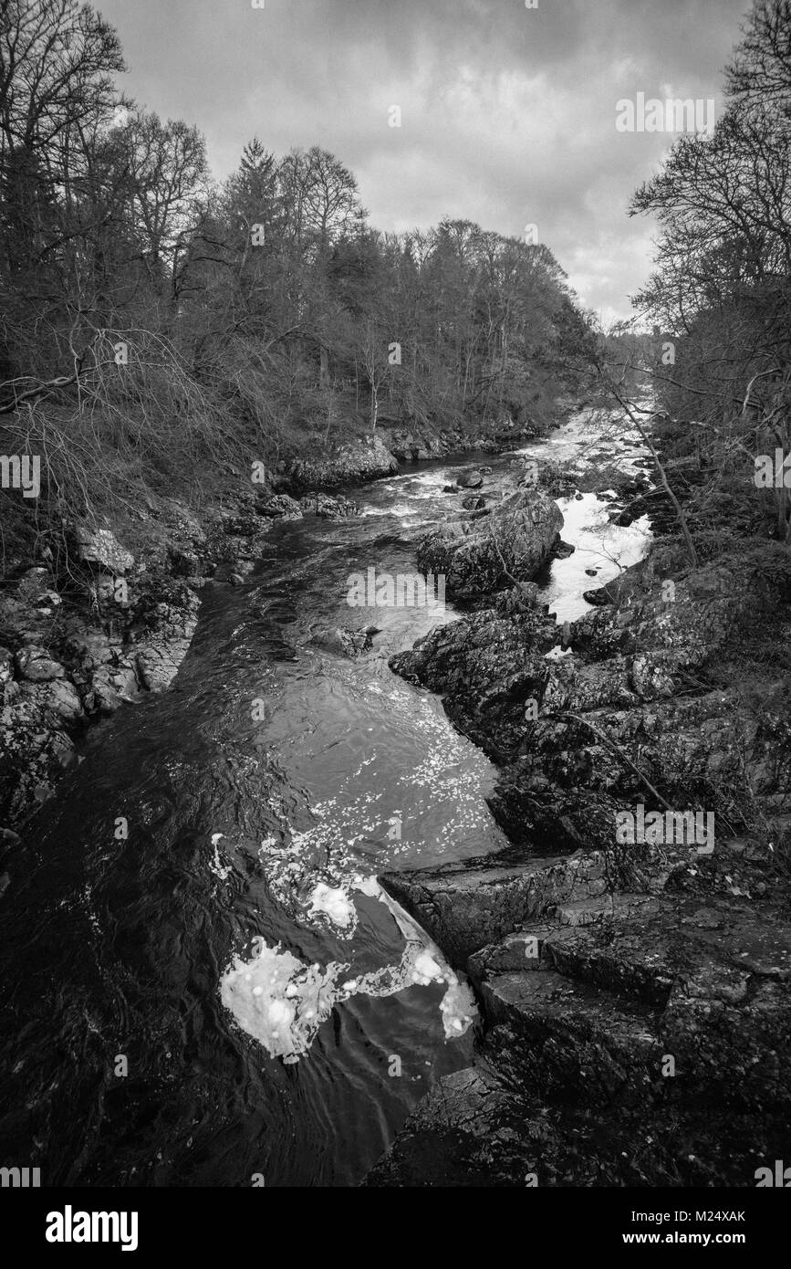 Chutes de Feugh, près de Banchory, Aberdeenshire Banque D'Images