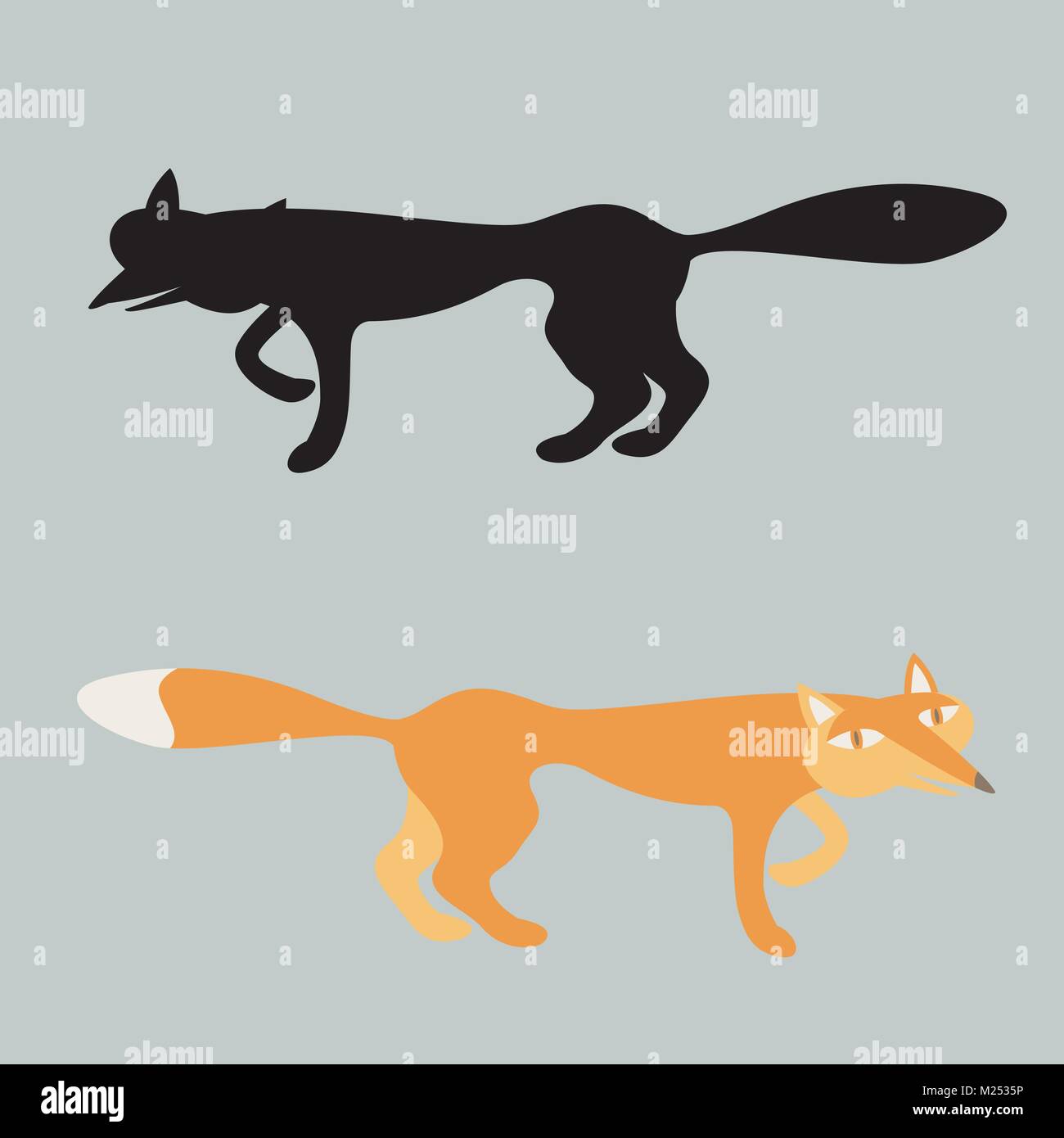 Fox cartoon vector illustration silhouette noire style télévision set Illustration de Vecteur Fox cartoon vector illustration silhouette noire style télévision set Illustration de Vecteur