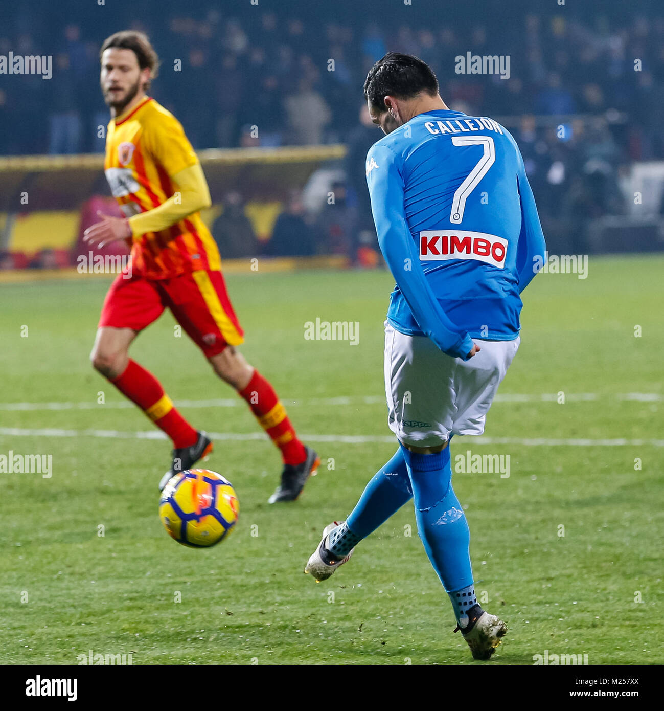 Naples, Campanie, Italie. 4e Mar, 2018. ¨ JosÃ Callejon de SSC Napoli en action au cours de la Serie A italienne correspondance entre SSC Napoli et Bologne à Ciro Vigorito Stadium. Vicinanza/crédit : Ernesto SOPA/ZUMA/Alamy Fil Live News Banque D'Images