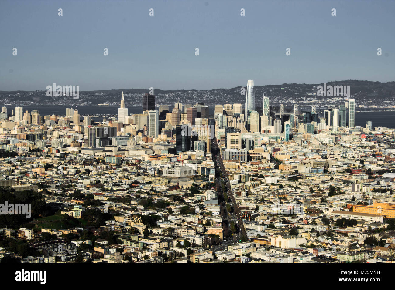 San Francisco à partir d'une distance Banque D'Images