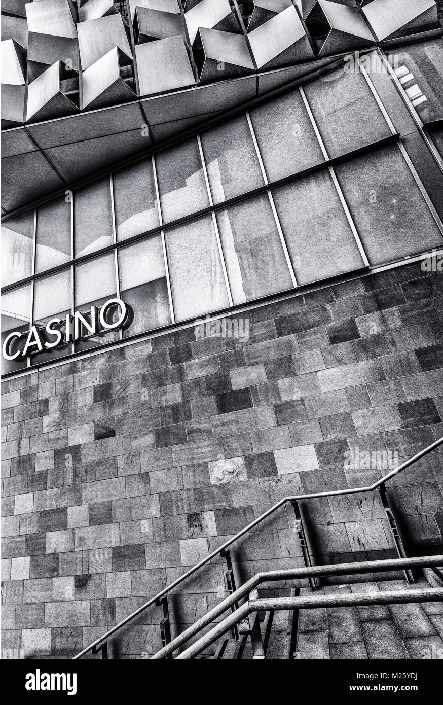 Close up detail de l'extérieur de l'immeuble casino à Sheffield, Royaume-Uni. Banque D'Images