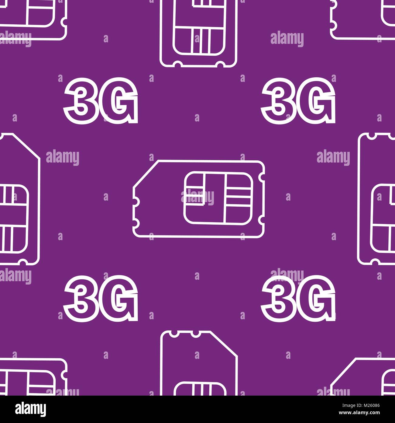 3g carte sim. Les cartes SIM 3g vecteur Seamless Pattern dans l'arrière-plan. Illustration de Vecteur