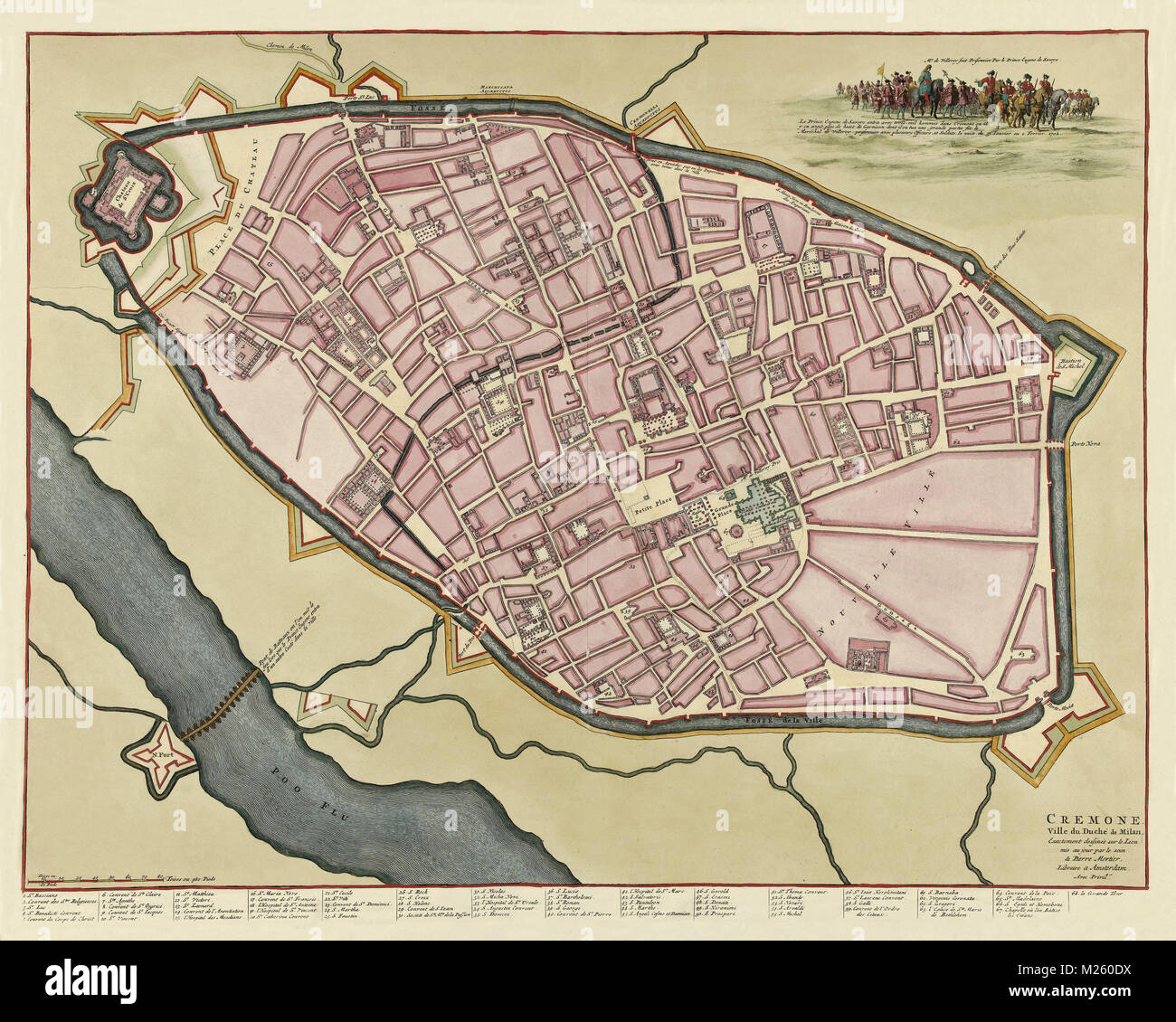 Cremona map Banque de photographies et d'images à haute résolution - Alamy