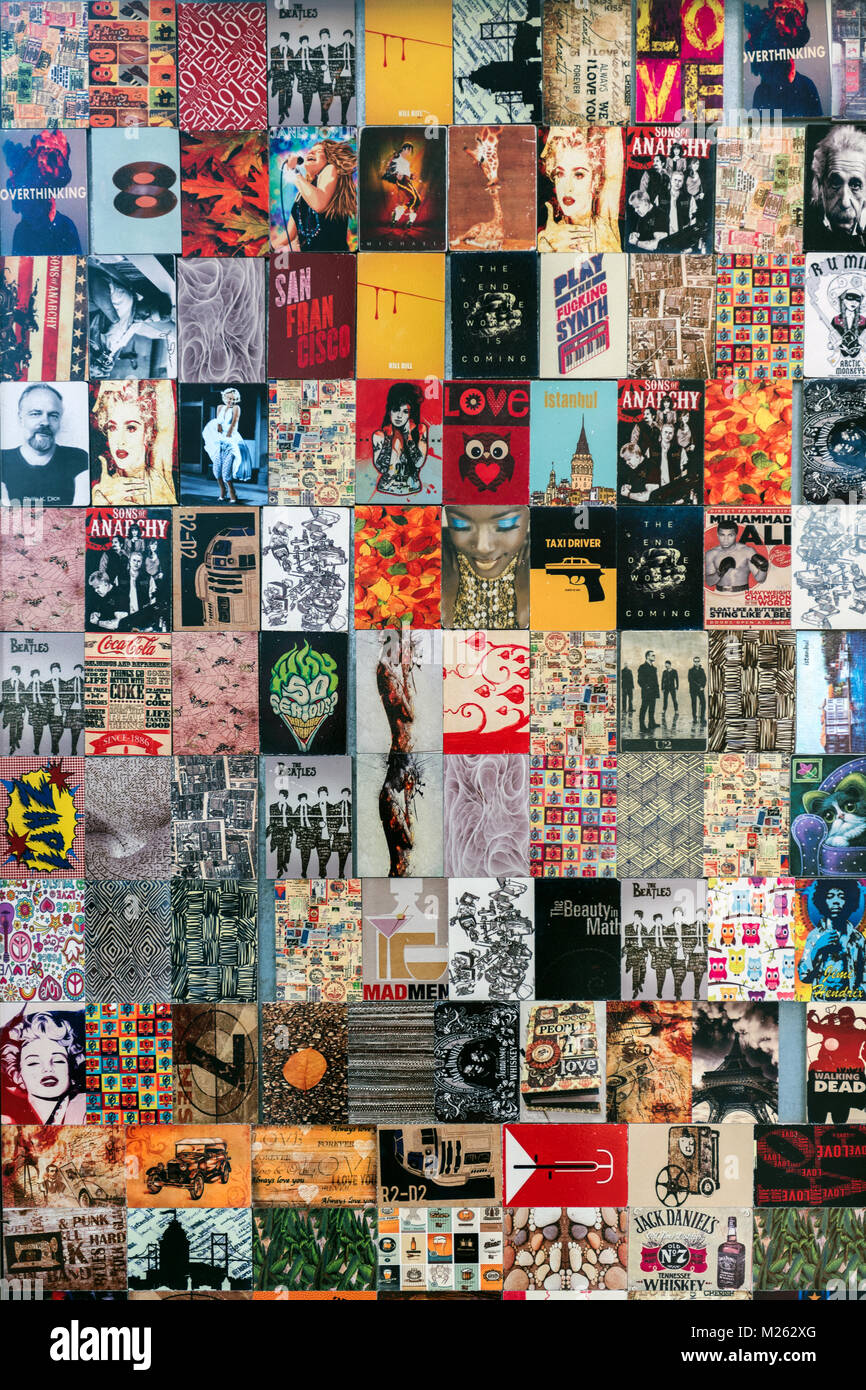 Collage de cartes vintage, modèles,souvenirs Photo Stock Alamy