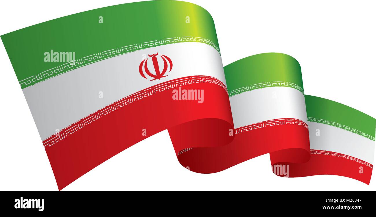 Drapeau de l'Iran, vector illustration Illustration de Vecteur