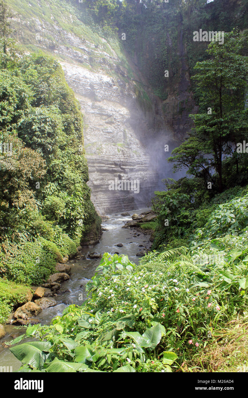 Deuxième du Lac Sebu's Seven Falls Banque D'Images