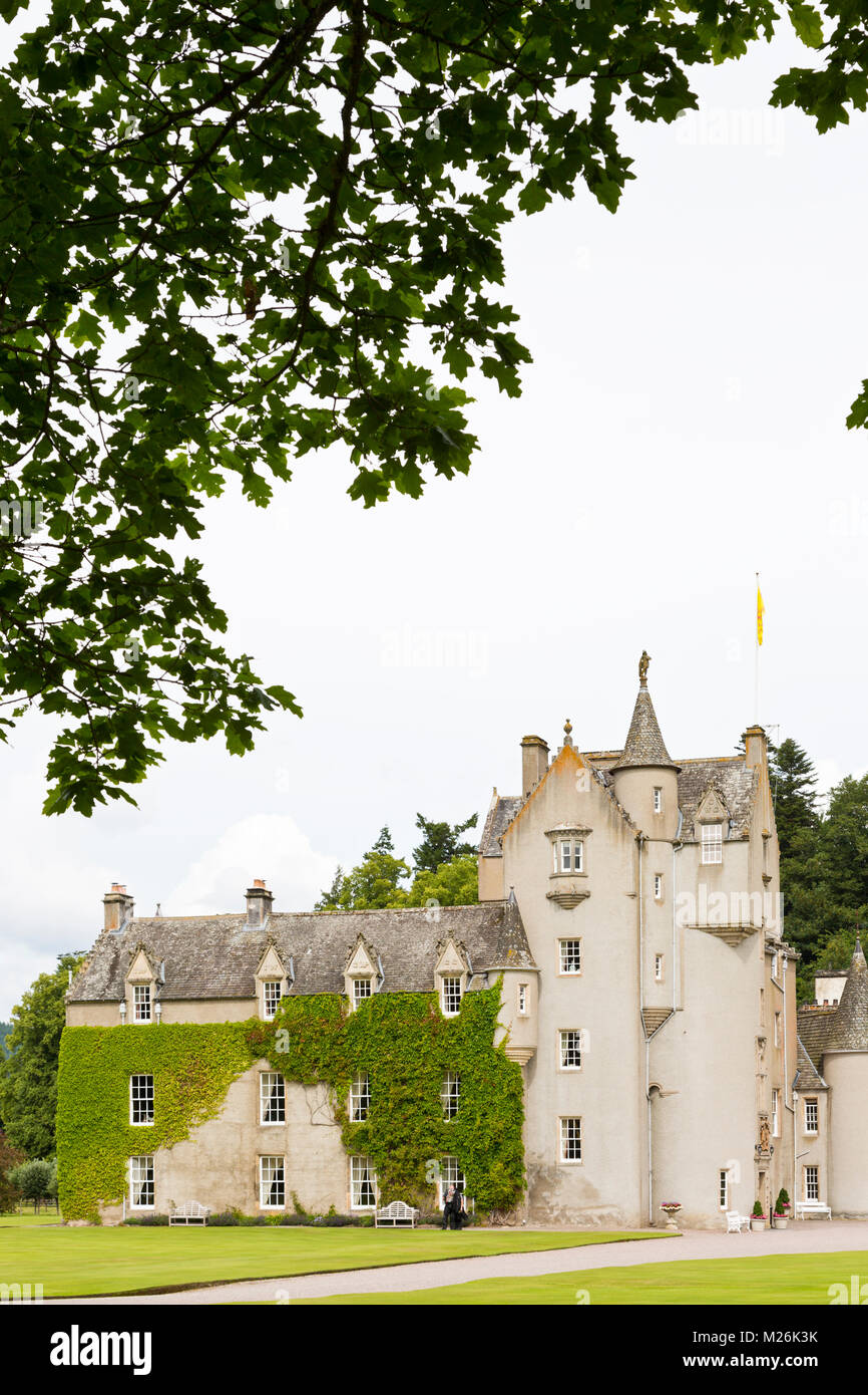 Ballindalloch Château accueil du Macpherson-Grants depuis 1546 dans le Banffshire en Écosse Banque D'Images