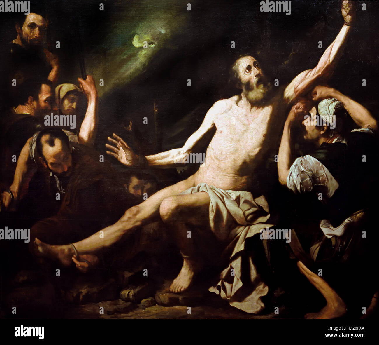 Le Martyre de Saint Barthélemy est une peinture 1630 José de Ribera 1591 - 1652 ( Lo Spagnoletto) 17e siècle Espagnol Espagne Banque D'Images