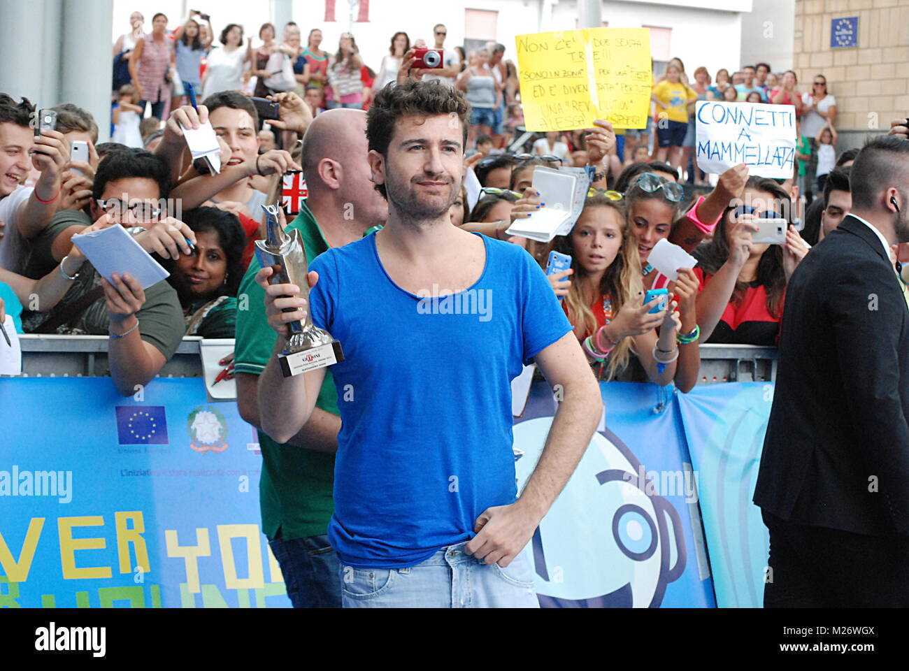 Giffoni, Sa, Italie - 22 juillet 2013 : Alessandro Siani à Giffoni Film Festival 2013 - Le 22 juillet 2013 à Giffoni, Italie Banque D'Images