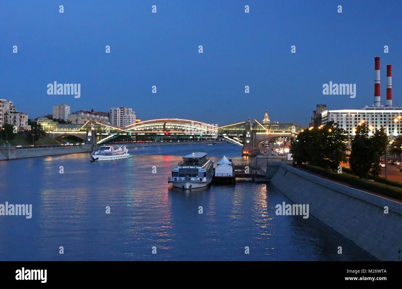 Bogdan Khmelnitski (Passerelle) Kievsky dans Moskva, Moscou, Russie Banque D'Images