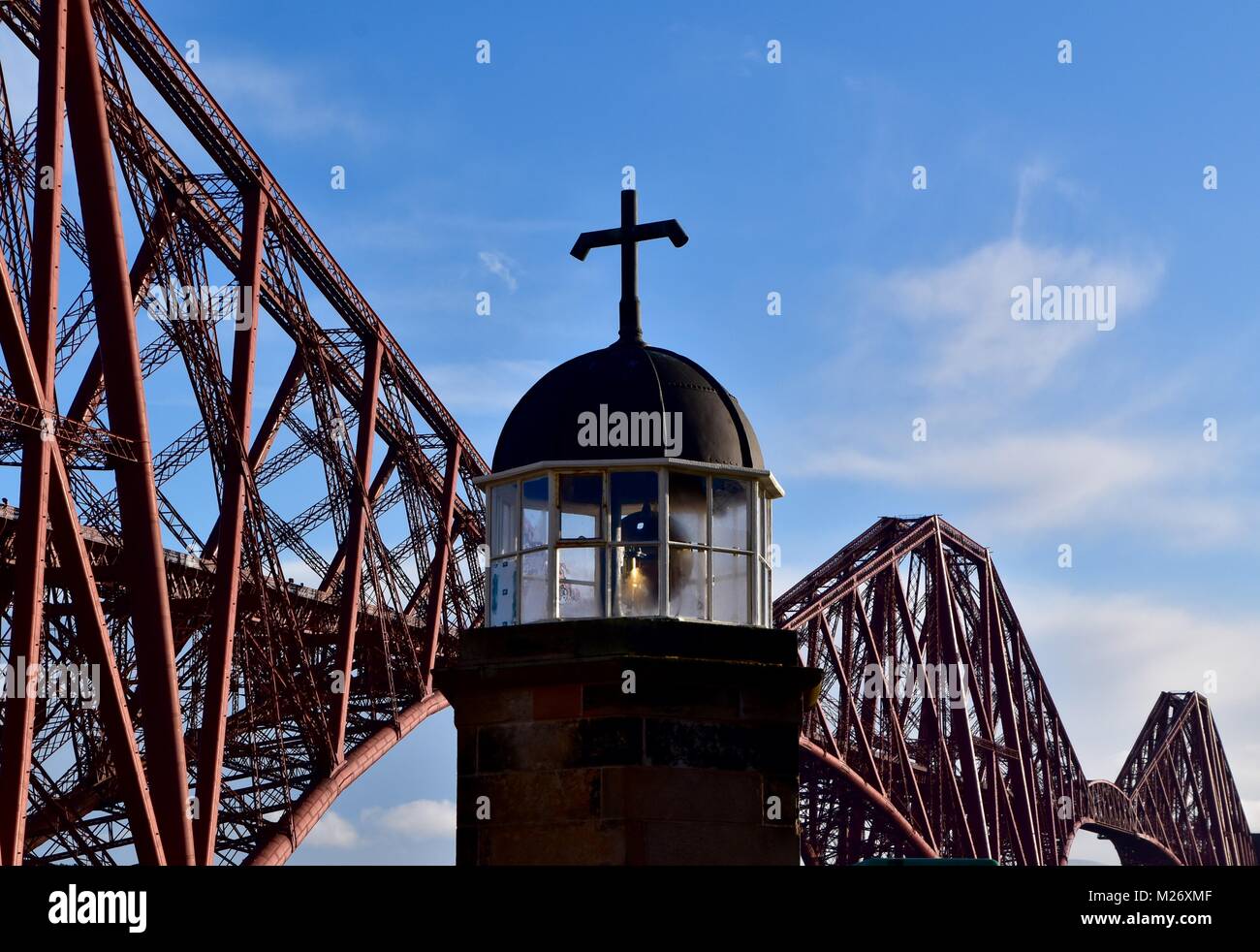 North Queensferry Light Tower Banque D'Images