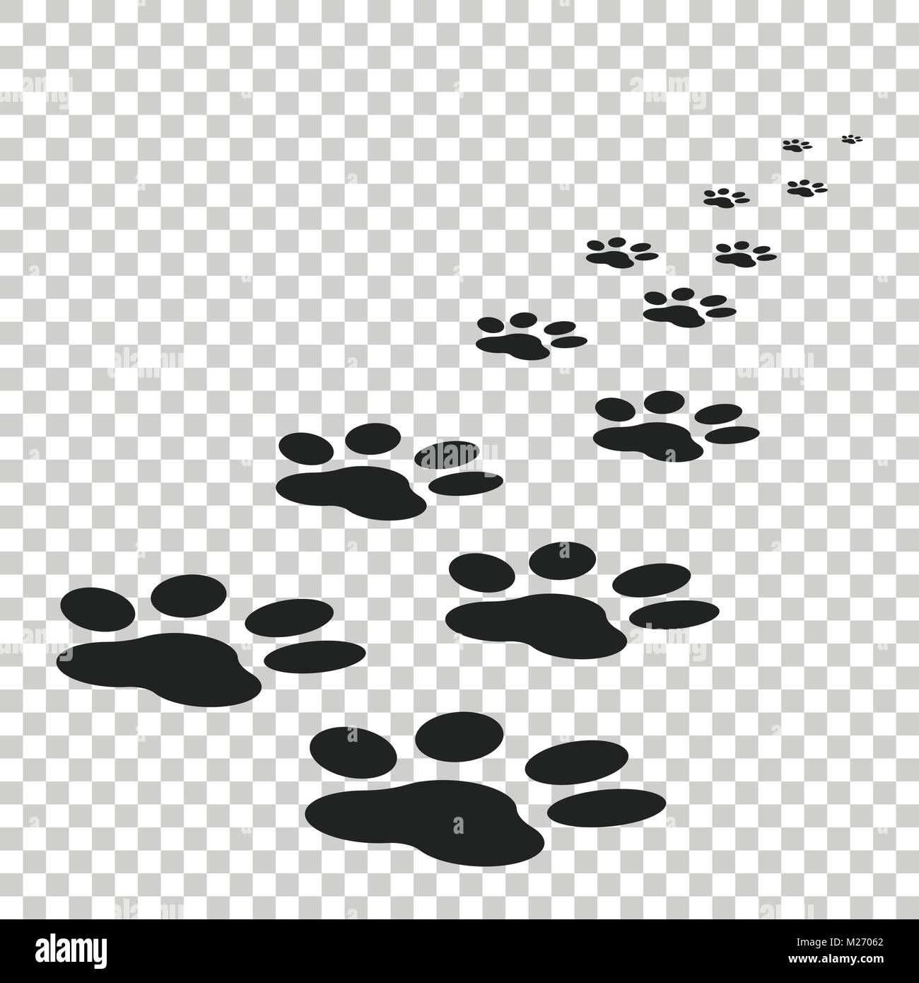 Paw Icone Imprimer Vector Illustration Isole Sur Fond Isole Chien Chat Patte D Ours Television Symbole Pictogramme Image Vectorielle Stock Alamy