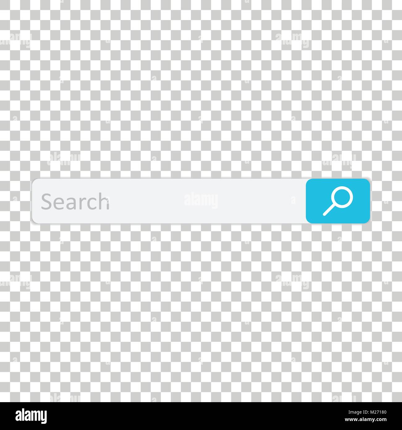 Domaine la barre de recherche. Des éléments de l'interface vectorielle avec bouton de recherche. Télévision vector illustration sur fond isolé. Illustration de Vecteur