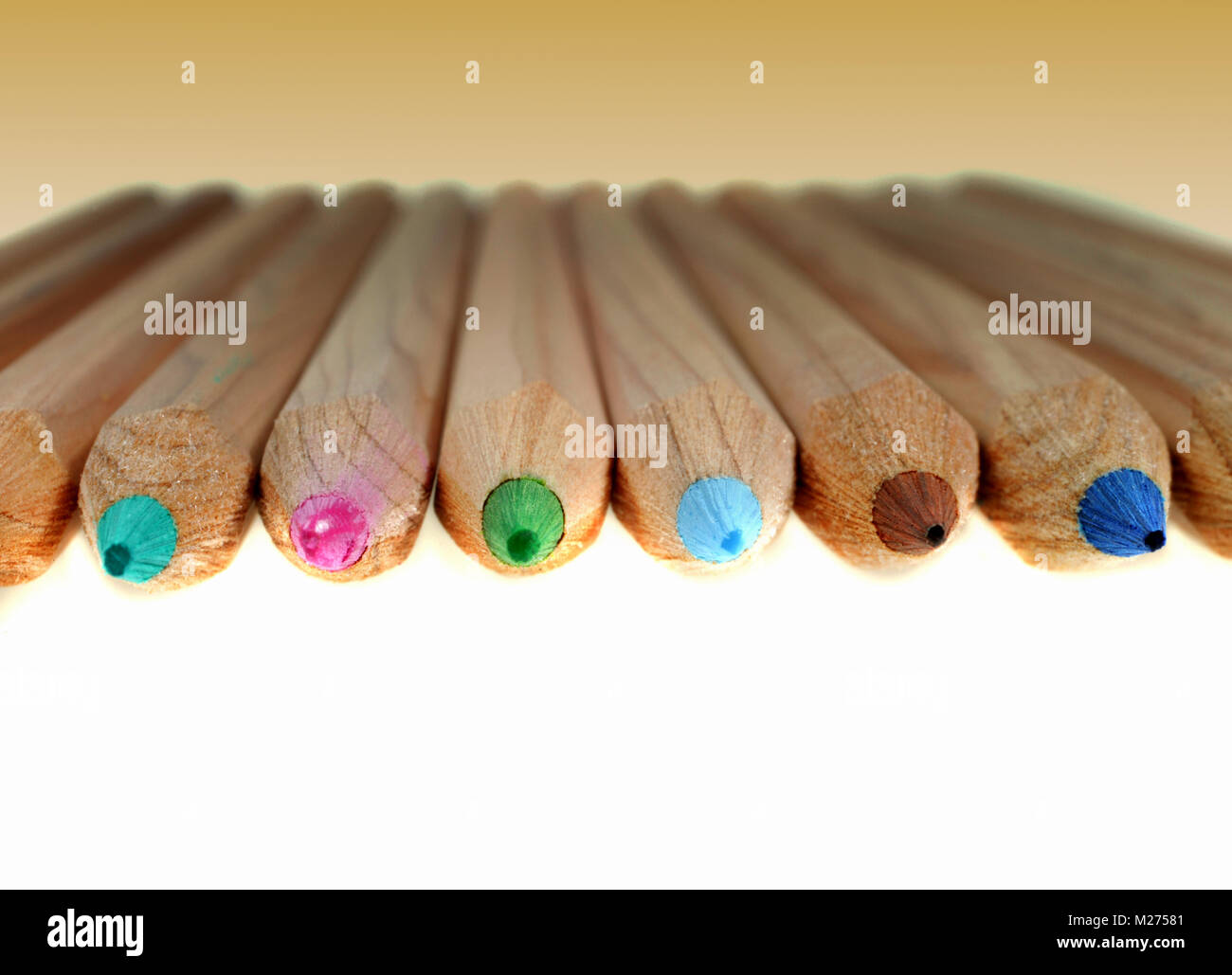 Crayons de couleur Banque D'Images
