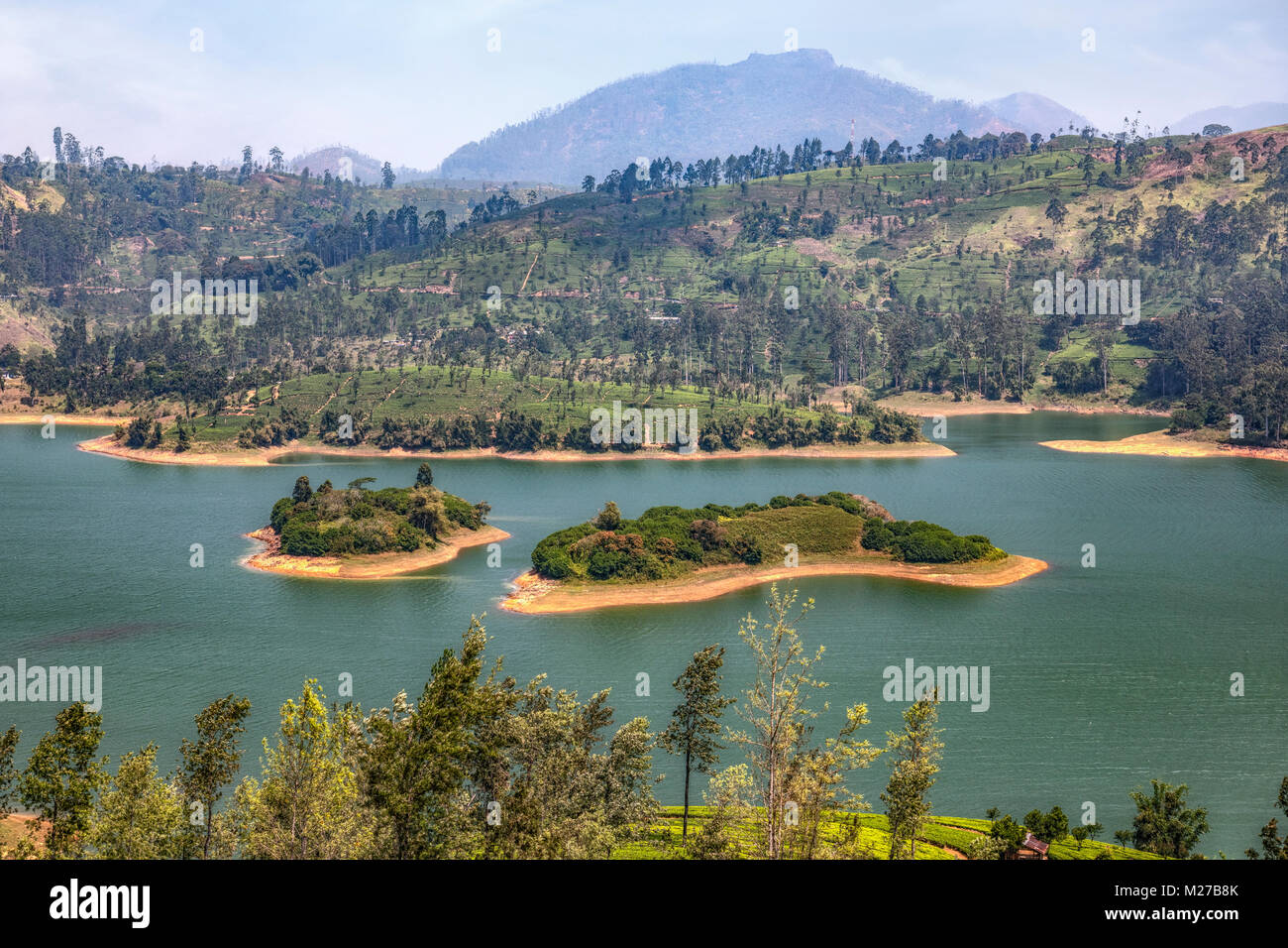 Réservoir de Castlereigh, Hatton, Sri Lanka, Asie Banque D'Images
