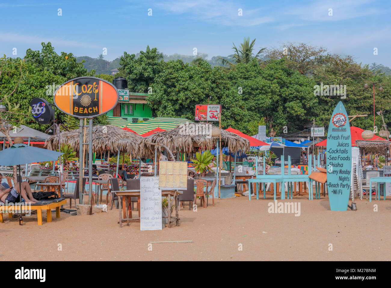 Unawatuna Beach, Galle, au Sri Lanka, en Asie Banque D'Images