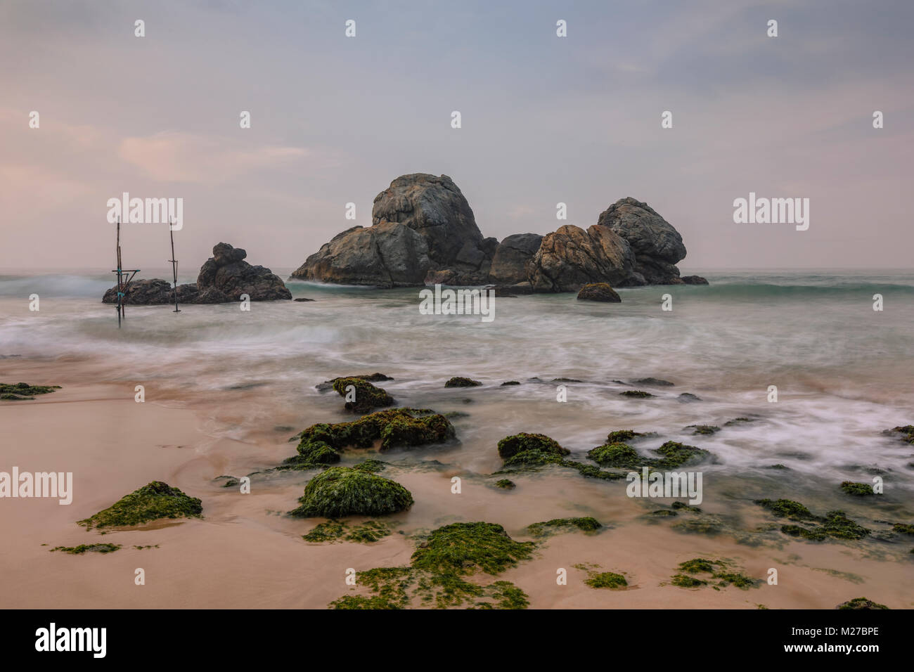 Koggala Beach, Galle, au Sri Lanka, en Asie Banque D'Images