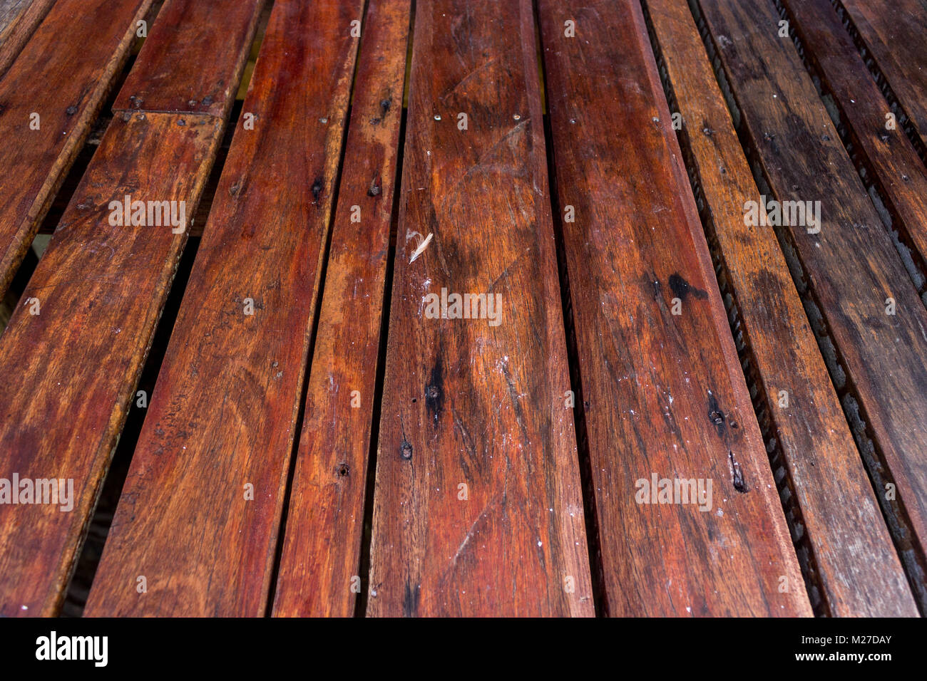 Panneau de plancher vide point de vue texture background Banque D'Images